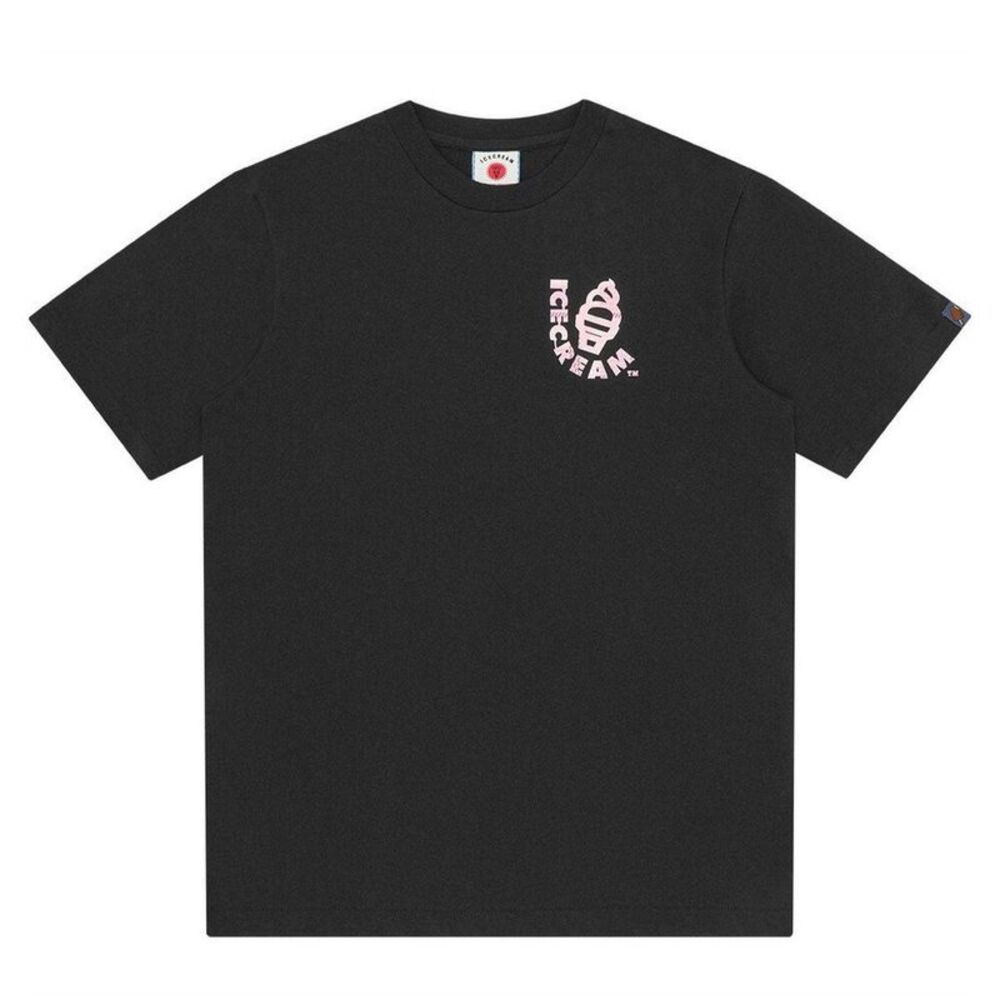 ICECREAM Mens Cone Regular T-Shirt / Black